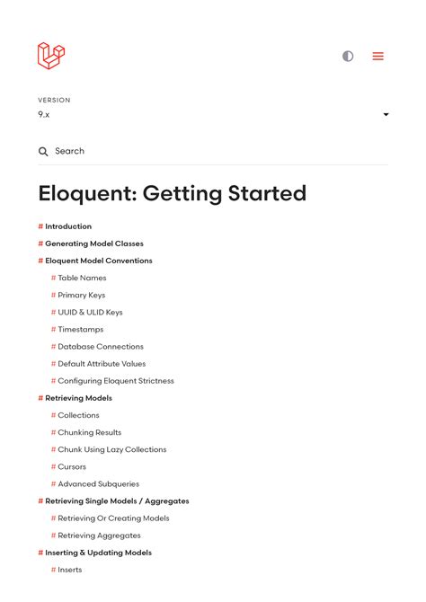 Eloquent: Getting Started .